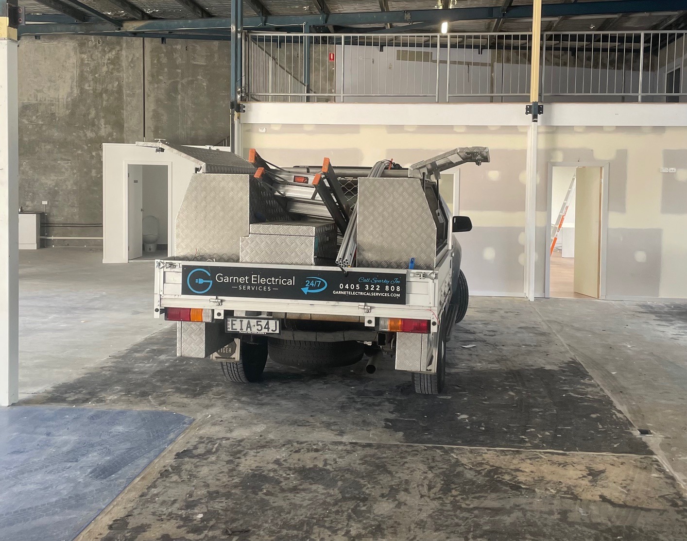 Garnet Electrical service vehicle ready for Sydney electrical jobs