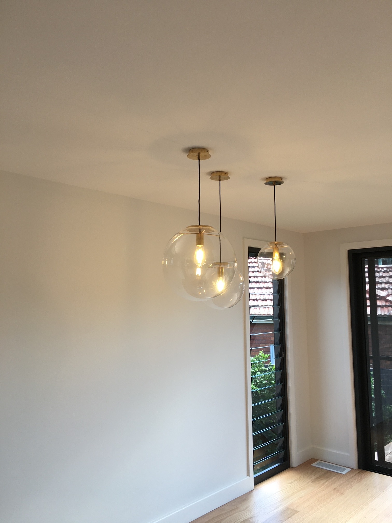 Ceiling light installation